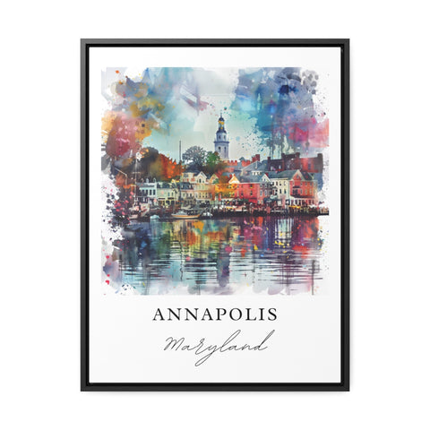 Annapolis MD Wall Art, Annapolis Print, Annapolis Maryland Watercolor, Annapolis Gift, Travel Print, Travel Poster, Housewarming Gift