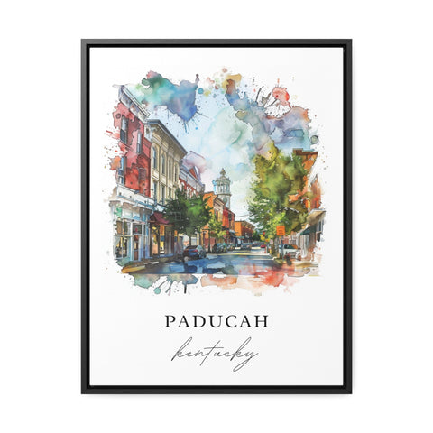 Paducah KY Wall Art, Paducah Print, Paducah Kentucky Watercolor, McCracken County Gift, Travel Print, Travel Poster, Housewarming Gift