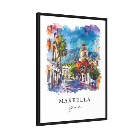 Marbella Spain Art, Malaga Print, Marbella Wall Art, South of Spain Gift, Travel Print, Travel Poster, Travel Gift, Housewarming Gift