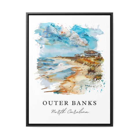 Outer Banks NC Art, Outer Banks Print, North Carolina Wall Art, Outer Banks Gift, Travel Print, Travel Poster, Housewarming Gift
