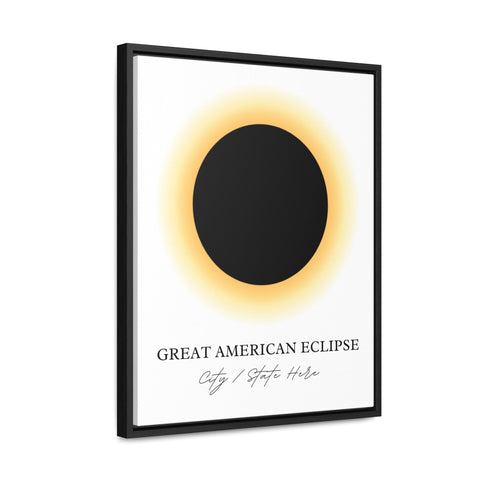 Custom Town Eclipse Art 2024, Eclipse Art Poster Print, Eclipse Souvenir Gift, Solar Eclipse Art, Great American Eclipse