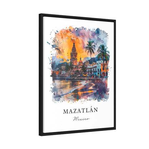 Mazatlan Mexico Wall Art, Mazatlan Print, Mazatlan Watercolor, Mazatlan Mexico Gift, Travel Print, Travel Poster, Housewarming Gift