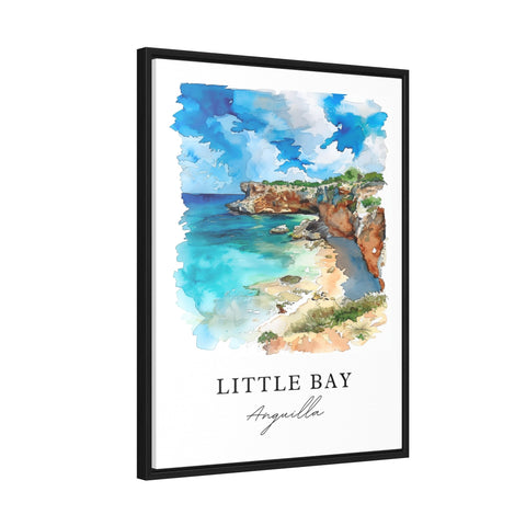 Little Bay Wall Art, Little Bay Anguilla Print, Anguilla Watercolor, Little Bay Gift, Travel Print, Travel Poster, Housewarming Gift