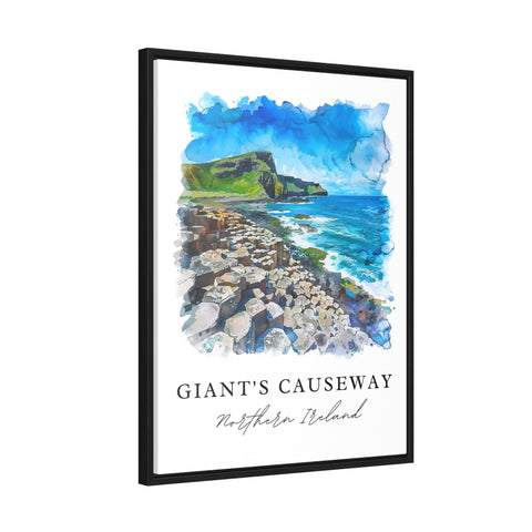 Giants Causeway Wall Art, Giants Causeway Print, Northern Ireland Watercolor, Ireland Gift, Travel Print, Travel Poster, Housewarming Gift