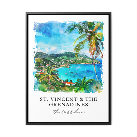 St. Vincent and the Grenadines Wall Art, St. Vincent Print, Caribbean Prints, Grenadines Gift, Travel Poster, Housewarming Gift