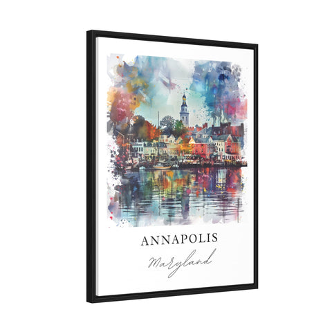 Annapolis MD Wall Art, Annapolis Print, Annapolis Maryland Watercolor, Annapolis Gift, Travel Print, Travel Poster, Housewarming Gift