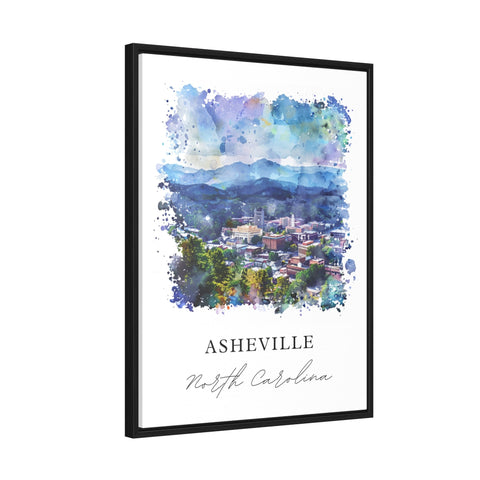 Asheville NC Wall Art, Asheville Print, Asheville North Carolina Watercolor, Asheville Gift, Travel Print, Travel Poster, Housewarming Gift