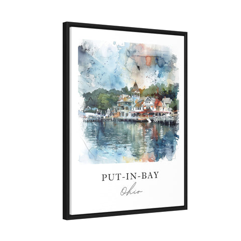Put-in-Bay OH Wall Art, Lake Erie OH Print, Put-in-Bay Watercolor, Lake Erie Gift, Travel Print, Travel Poster, Housewarming Gift