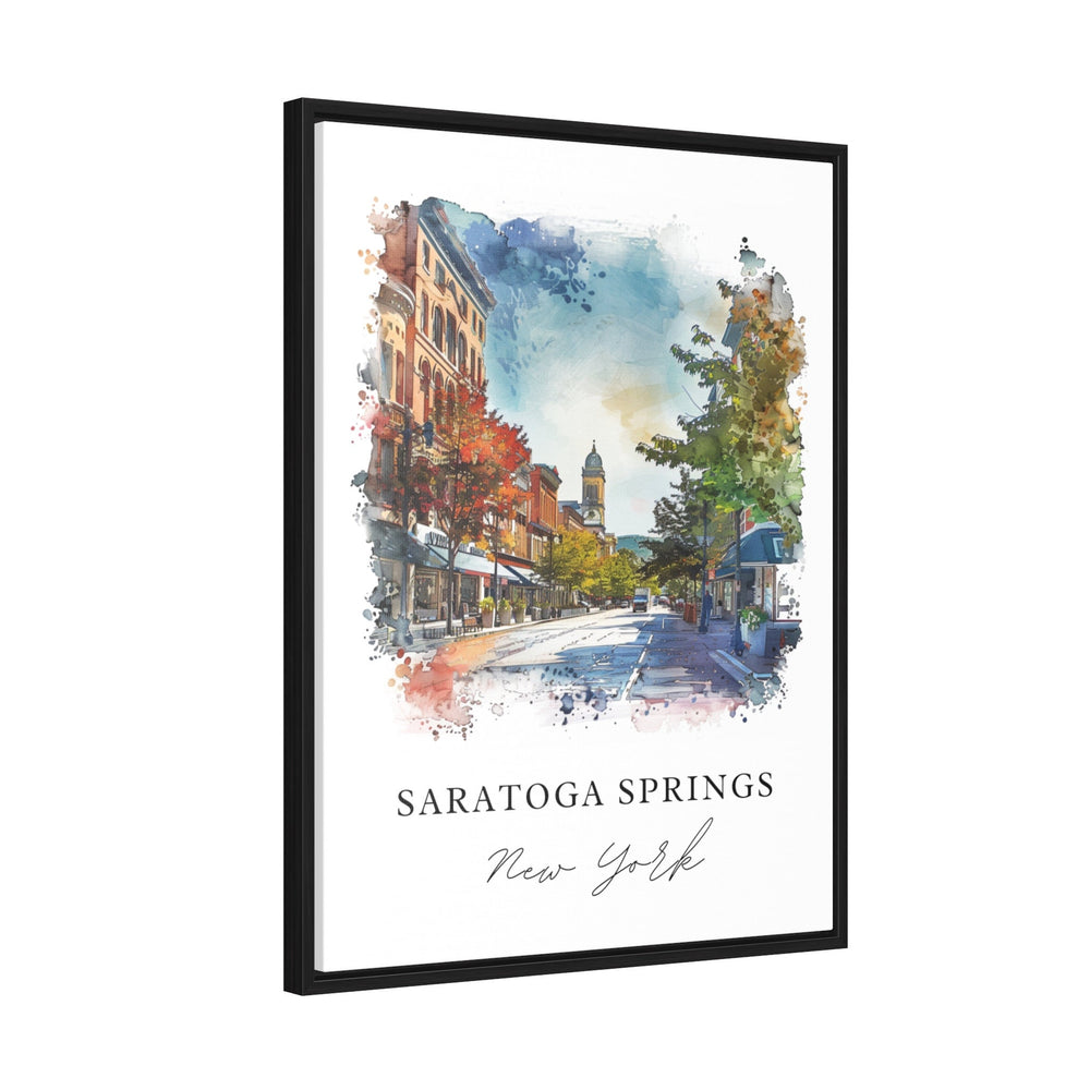 Saratoga Springs Wall Art, Saratoga Springs NY Print, Saratoga Springs Watercolor, Saratoga Springs Gift, Travel Print, Travel Poster