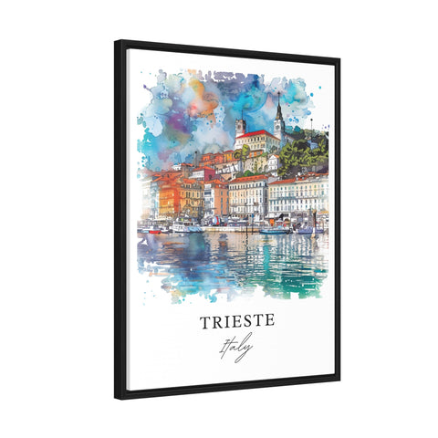Trieste Italy Wall Art, Trieste Print, Trieste Italy Watercolor, Trieste Italia Gift, Travel Print, Travel Poster, Housewarming Gift