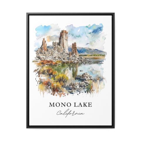 Mono Lake CA Wall Art, Mono Lake Print, Mono Lake Watercolor, Mono Lake California Gift, Travel Print, Travel Poster, Housewarming Gift