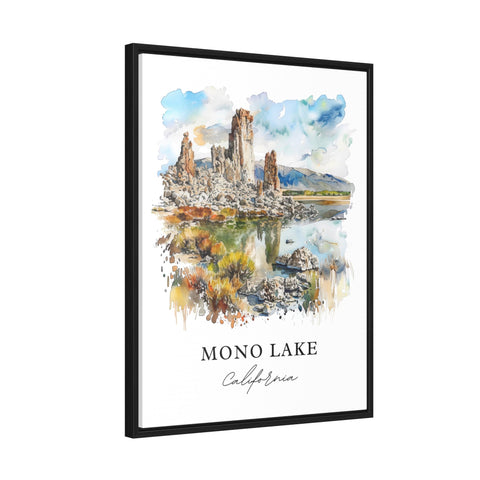 Mono Lake CA Wall Art, Mono Lake Print, Mono Lake Watercolor, Mono Lake California Gift, Travel Print, Travel Poster, Housewarming Gift