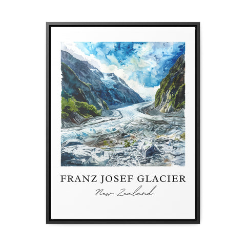 Franz Josef Glacier Wall Art, Westland Tai Print, New Zealand Watercolor, Franz Josef NZ Gift, Travel Print, Travel Poster, New Zealand Art