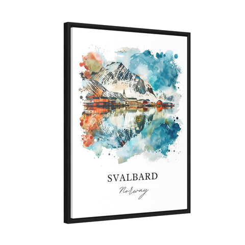 Svalbard Wall Art, Svalbard Norway Print, Svalbard Watercolor, Svalbard Norway Gift, Travel Print, Travel Poster, Housewarming Gift