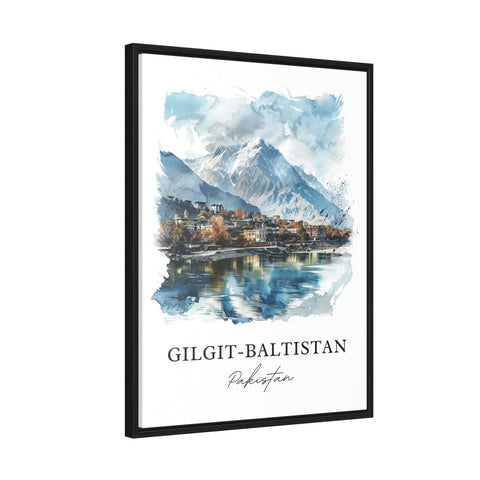 Gilgit-Baltistan Art, Gilgit-Baltistan Print, Pakistan Watercolor, Kashmir Pakistan Gift, Travel Print, Travel Poster, Housewarming Gift