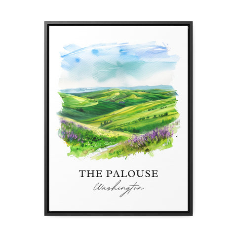 Palouse Washington Wall Art, Palouse WA Print, The Palouse Watercolor, Palouse Region Gift, Travel Print, Travel Poster, Housewarming Gift