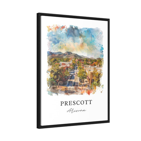 Prescott Arizona Wall Art, Prescott Print, Prescott AZ Watercolor, Prescott Arizona Gift, Travel Print, Travel Poster, Housewarming Gift