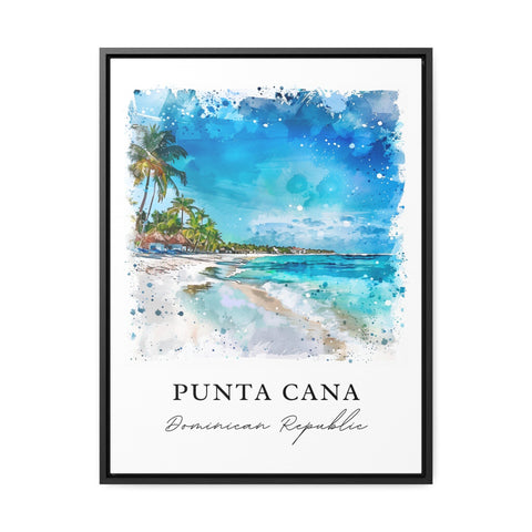 Punta Cana Wall Art, Punta Cana Print, Punta Cana DR Watercolor, Punta Cana Gift, Travel Print, Travel Poster, Housewarming Gift