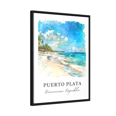 Puerto Plata Wall Art, Puerto Plata DR Print, Puerto Plata Watercolor, Puerto Plata Gift, Travel Print, Travel Poster, Housewarming Gift