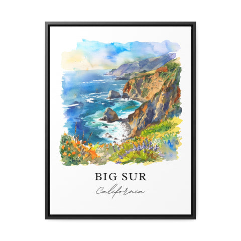 Big Sur Wall Art, Big Sur California Print, Big Sur Watercolor, Big Sur Gift, Travel Print, Travel Poster, Housewarming Gift