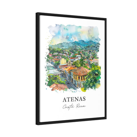 Atenas Costa Rica Wall Art, Atenas Print, Atenas CR Watercolor, Alajuela Costa Rica Gift, Travel Print, Travel Poster, Housewarming Gift