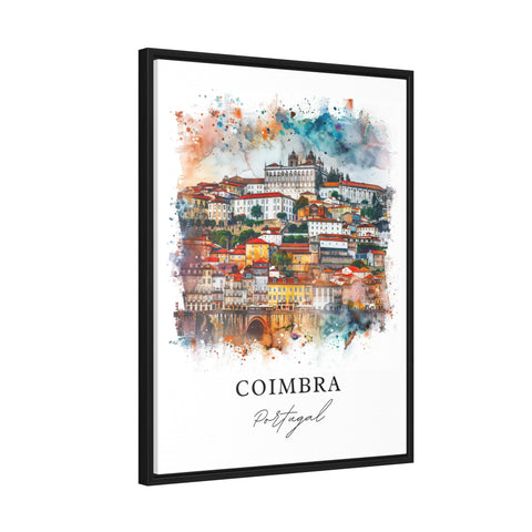 Coimbra Wall Art, Coimbra Print, Coimbra Portugal Watercolor, Coimbra Gift, Travel Print, Travel Poster, Housewarming Gift