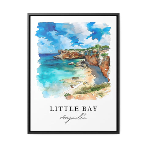 Little Bay Wall Art, Little Bay Anguilla Print, Anguilla Watercolor, Little Bay Gift, Travel Print, Travel Poster, Housewarming Gift