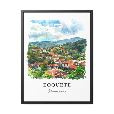 Boquete Wall Art, Boquete Print, Chiriquí Watercolor, Boquete Chiriquí Panama Gift, Travel Print, Travel Poster, Housewarming Gift