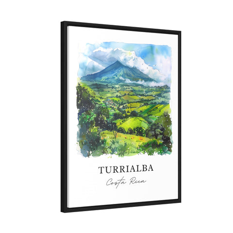 Turrialba Wall Art, Turrialba Costa Rica Print, Cartago CR Watercolor, Turrialba Gift, Travel Print, Travel Poster, Housewarming Gift