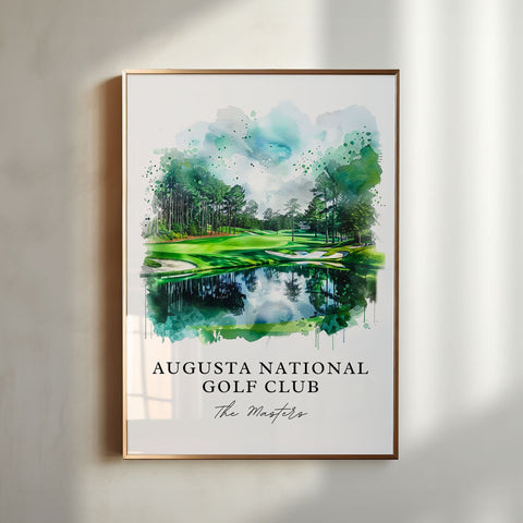 Augusta National Golf Club Wall Art, The Masters Print, Augusta Georgia Watercolor, The Masters Gift, Travel Print, Housewarming Gift