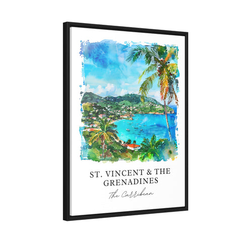 St. Vincent and the Grenadines Wall Art, St. Vincent Print, Caribbean Prints, Grenadines Gift, Travel Poster, Housewarming Gift