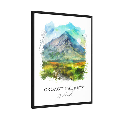 Croagh Patrick Wall Art, Croagh Patrick Print, Ireland Watercolor, The Reek Ireland Gift, Travel Print, Travel Poster, Housewarming Gift