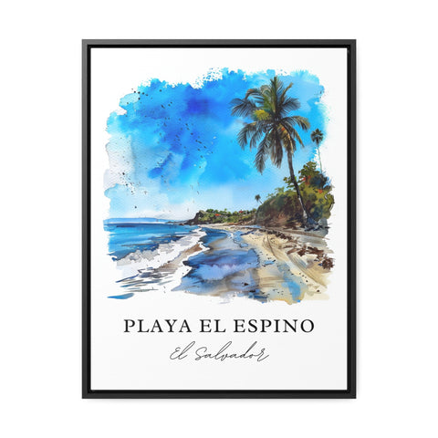 Playa El Espino Art, Playa El Espino Print, El Salvador Watercolor, Playa El Espino Gift, Travel Print, Travel Poster, Housewarming Gift