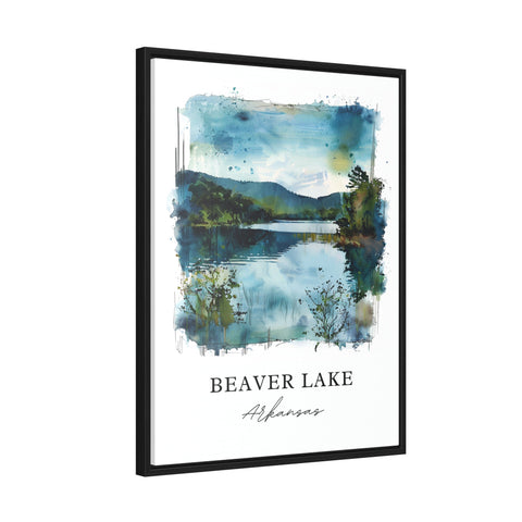 Beaver Lake AR Wall Art, Beaver Lake Print, Arkansas Watercolor, The Ozarks Gift, Travel Print, Travel Poster, Housewarming Gift