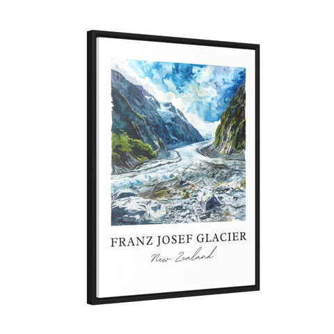 Franz Josef Glacier Wall Art, Westland Tai Print, New Zealand Watercolor, Franz Josef NZ Gift, Travel Print, Travel Poster, New Zealand Art