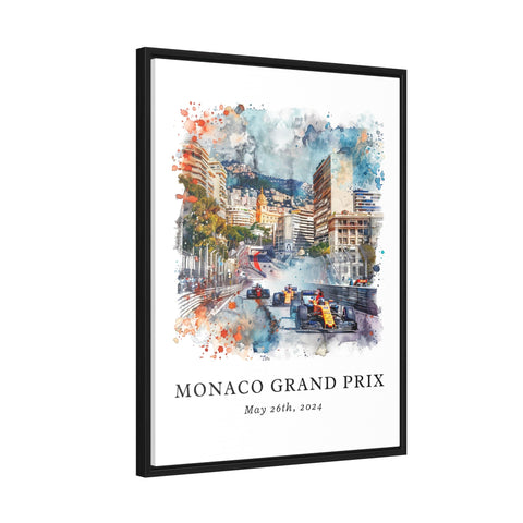 Monaco Grand Prix Wall Art, Monaco F1 Print, Monaco Grand Prix Watercolor, Monaco F1 Gift, Travel Print, Travel Poster, Housewarming Gift