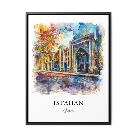 Isfahan Wall Art, Isfahan Iran Print, Iran Watercolor, Iran Artwork Gift, Travel Print, Travel Poster, Housewarming Gift