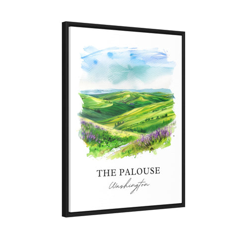 Palouse Washington Wall Art, Palouse WA Print, The Palouse Watercolor, Palouse Region Gift, Travel Print, Travel Poster, Housewarming Gift