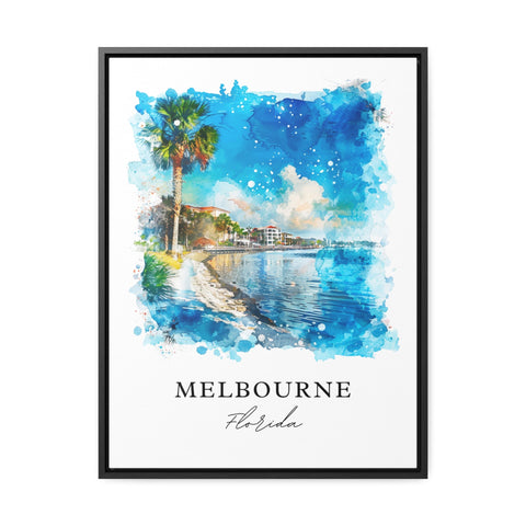 Melbourne Florida Wall Art, Melbourne FL Print, Orlando FL Watercolor, Orlando Gift, Travel Print, Travel Poster, Housewarming Gift