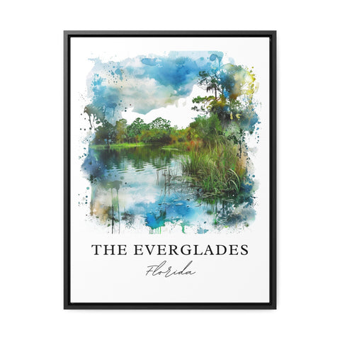 Everglades Wall Art, Everglades FL Print, Everglades Watercolor, The Everglades Gift, Travel Print, Travel Poster, Housewarming Gift