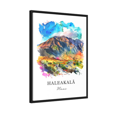 Haleakala Wall Art, Haleakala Maui Print, Haleakala Watercolor, Puu Ulaula Gift, Travel Print, Travel Poster, Housewarming Gift