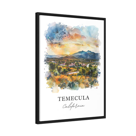 Temecula Wall Art, Temecula Print, Temecula Watercolor, Temecula Riverside Cty Gift, Travel Print, Travel Poster, Housewarming Gift