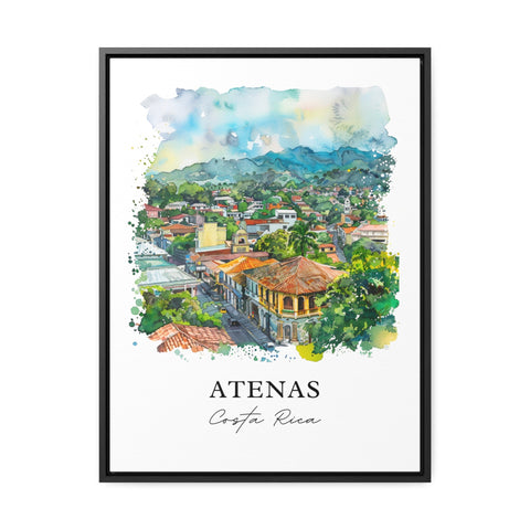 Atenas Costa Rica Wall Art, Atenas Print, Atenas CR Watercolor, Alajuela Costa Rica Gift, Travel Print, Travel Poster, Housewarming Gift