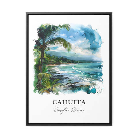 Cahuita CR Art, Cahuita Costa Rica Print, Cahuita Beach Watercolor, Cahuita Costa Rica Gift, Travel Print, Travel Poster, Housewarming Gift