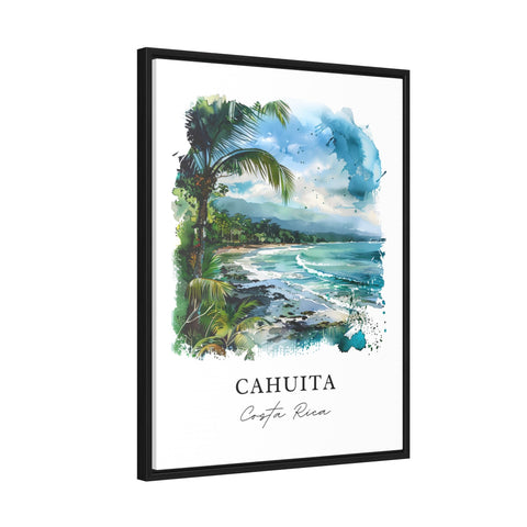 Cahuita CR Art, Cahuita Costa Rica Print, Cahuita Beach Watercolor, Cahuita Costa Rica Gift, Travel Print, Travel Poster, Housewarming Gift