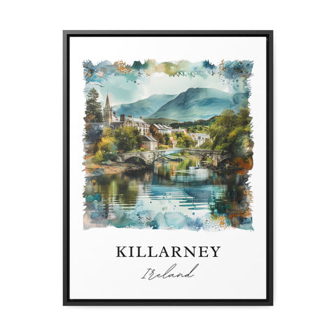 Killarney Wall Art, Killarney Ireland Print, Killarney Watercolor, Killarney Gift, Travel Print, Travel Poster, Housewarming Gift