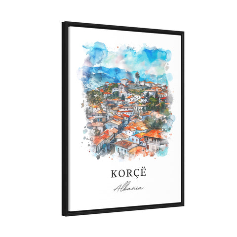 Korçë Wall Art, Korçë Print, Korçë Watercolor, Korçë Albania Gift, Travel Print, Travel Poster, Housewarming Gift