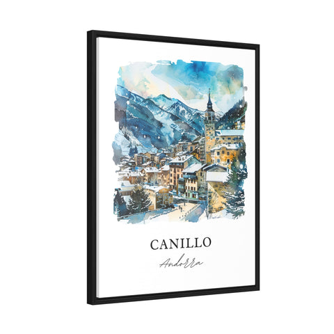 Canillo Andorra Wall Art, Canillo Print, Canillo Andorra Watercolor, Andorra Gift, Travel Print, Travel Poster, Housewarming Gift