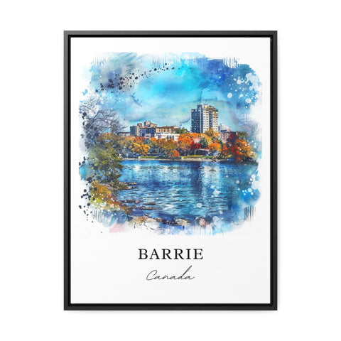 Barrie Ontario Wall Art, Barrie Ontario Print, Barrie Watercolor, Barrie Canada Gift, Travel Print, Travel Poster, Housewarming Gift