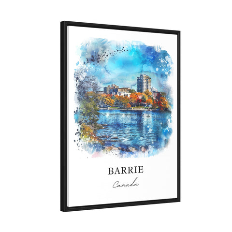 Barrie Ontario Wall Art, Barrie Ontario Print, Barrie Watercolor, Barrie Canada Gift, Travel Print, Travel Poster, Housewarming Gift